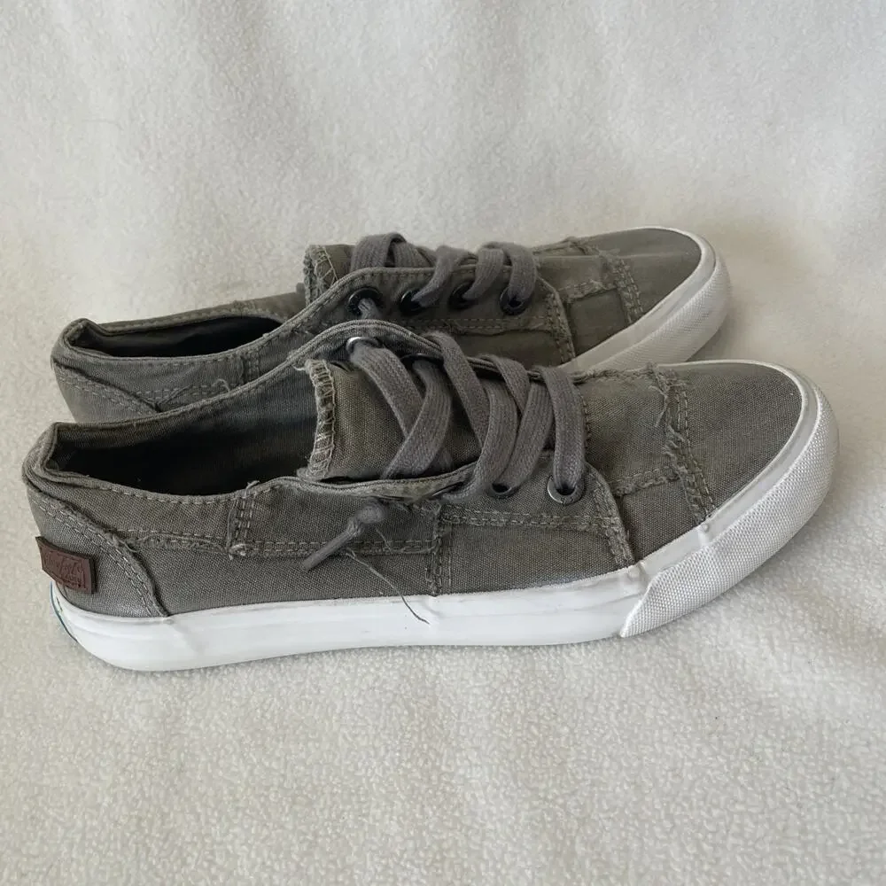 Women’s Size 8 Blowfish Army Green Casual Tennis Shoes Laces